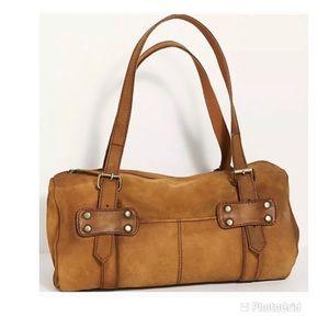 Free People Tote Bag Brown Distressed Leather